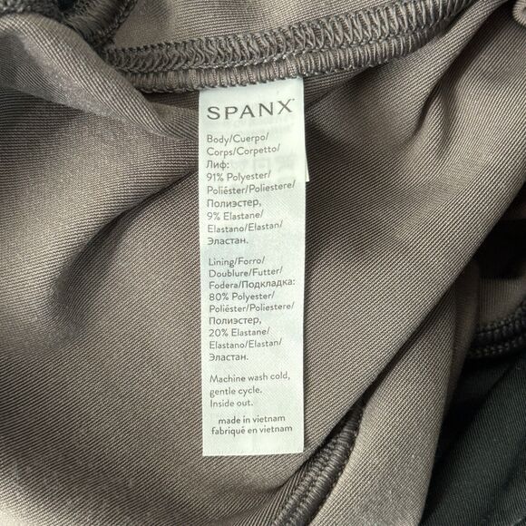 Spanx Pants‎ Womens Small Gray Velvet Legging Tummy Control Skinny Goth Grunge - Picture 8 of 9